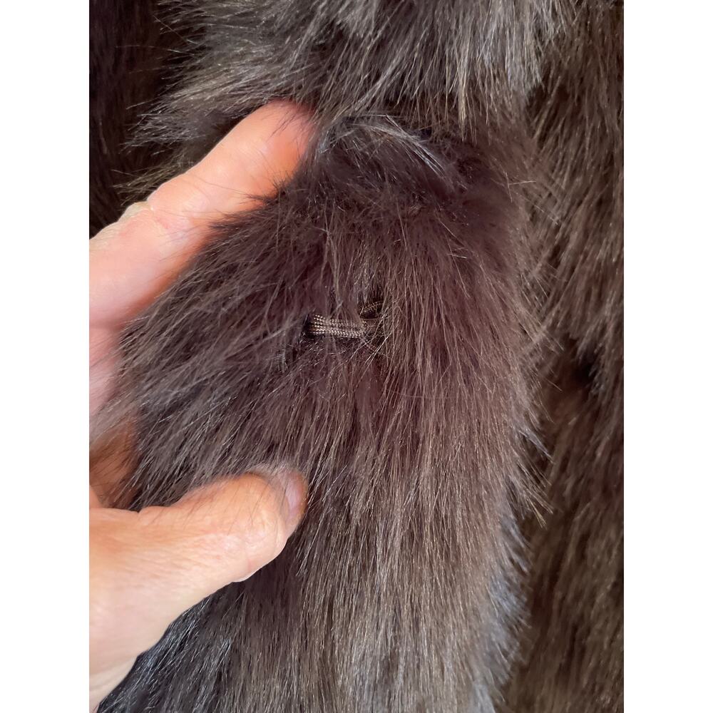 GAP FAUX FUR JACKET SMALL - Picture 5 of 10